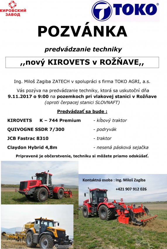Nový Kirovec v Rožňavě - předvádění Nový Kirovec v Rožňavě - předvádění