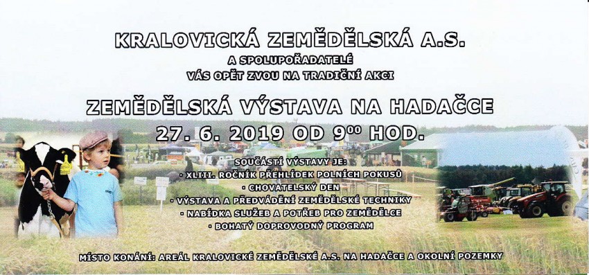 Zemědělská výstava na hadačce Zemědělská výstava na hadačce