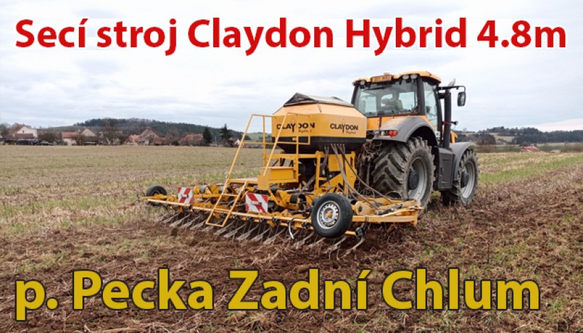 Secí stroj Claydon 4.8.m - Zadní Chlum