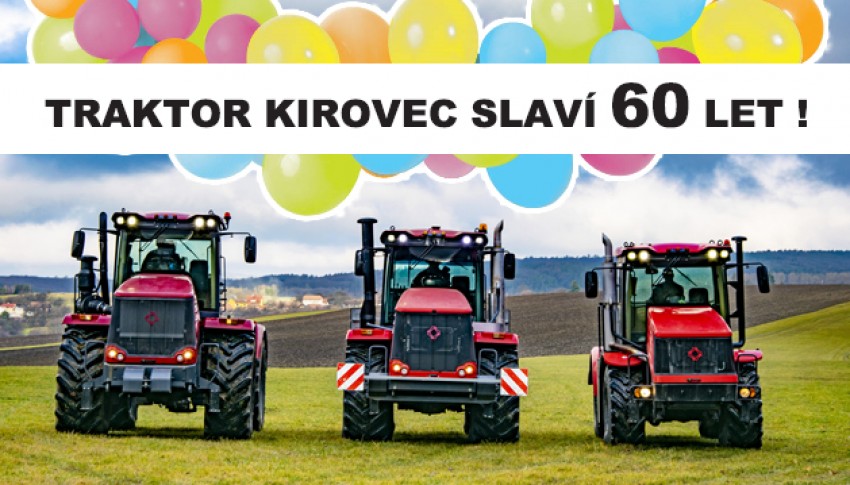 60. výročí traktoru Kirovec
