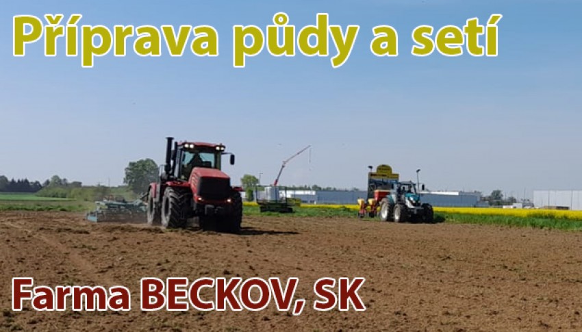 Příprava půdy a setí - Farma Beckov, SK