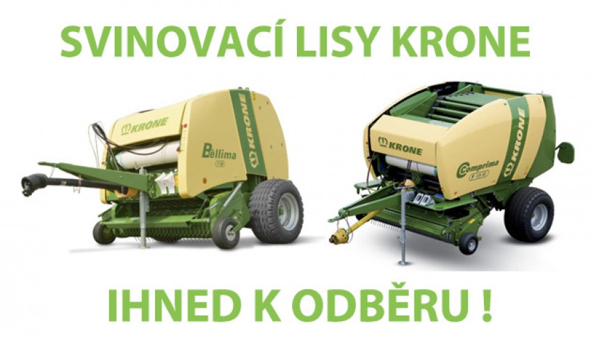 SVINOVACÍ LISY KRONE IHNED K DISPOZICI!