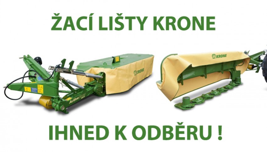 ŽACÍ LIŠTY KRONE IHNED K DISPOZICI!